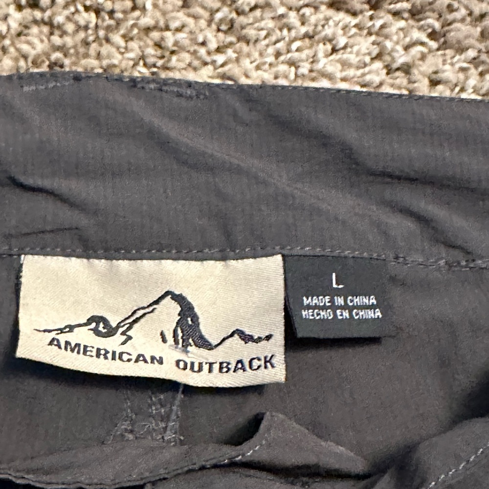 American Outback women’s large charcoal black Shorts nwt - Picture 4 of 9